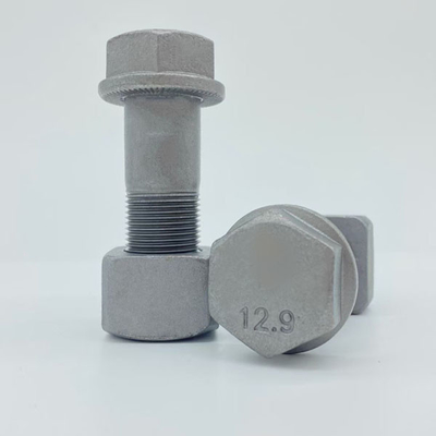 High Strength Excavator Track Bolt And Nut Screws 40Cr