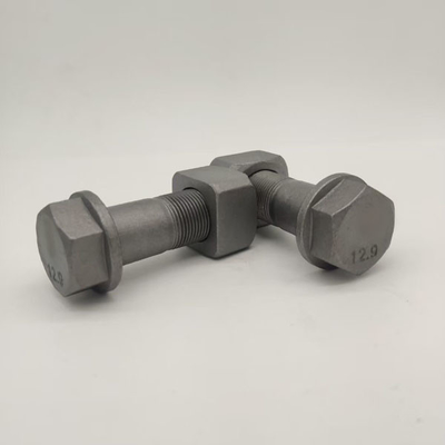 High Strength Excavator Track Bolt And Nut Screws 40Cr