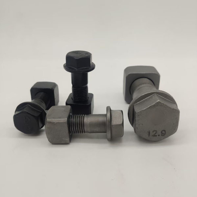 High Strength Excavator Track Bolt And Nut Screws 40Cr