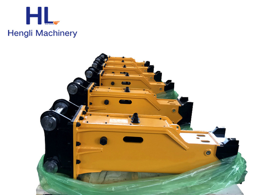 HL45 Mini Skid Steer Hydraulic Breaker เครื่องจักรก่อสร้าง Silenced Type